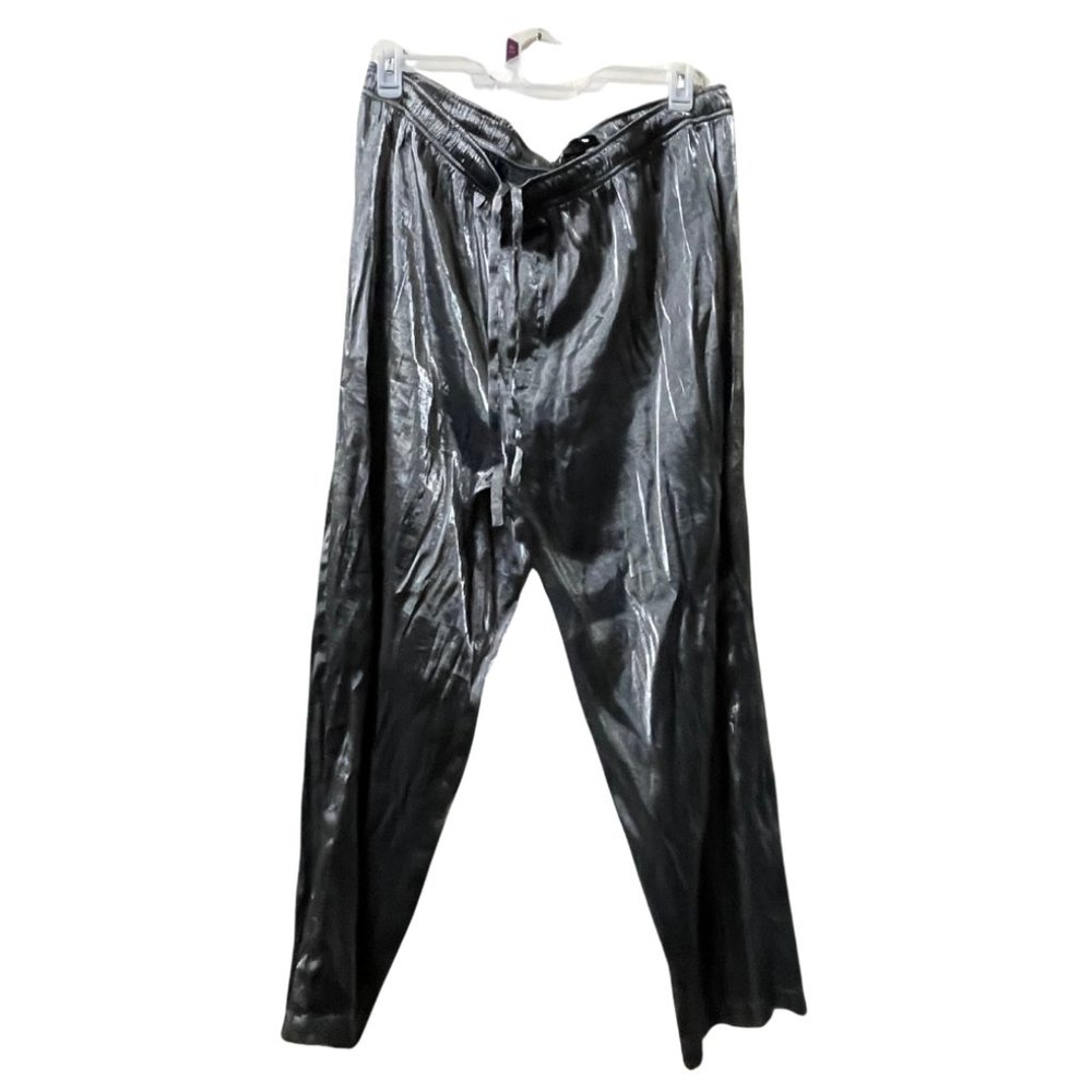 NWOT Pierre Cardin Metallic Shiny Silk Look Women's Designer Pants Size 2X